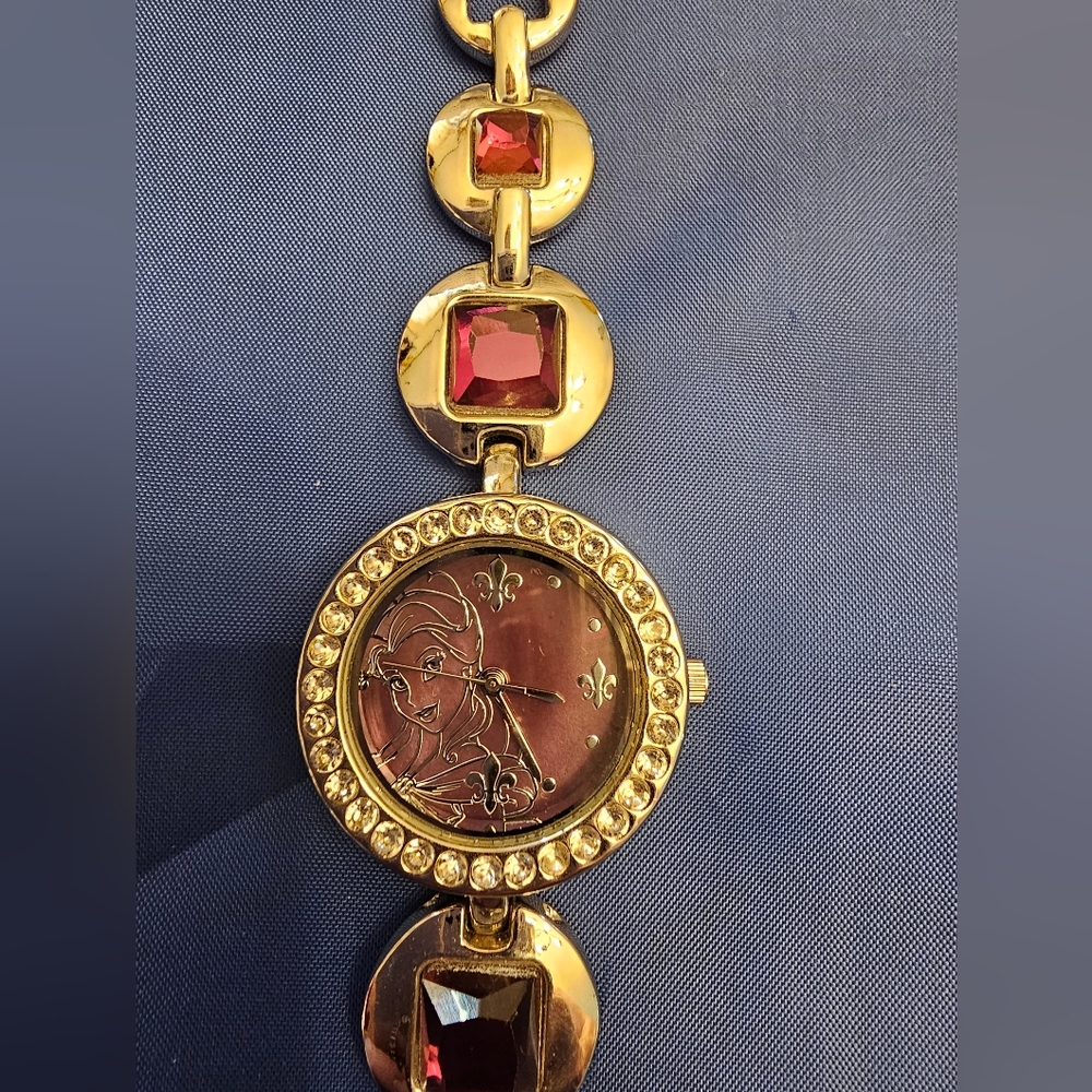 Rare Disney Princess Belle Watch Purple
